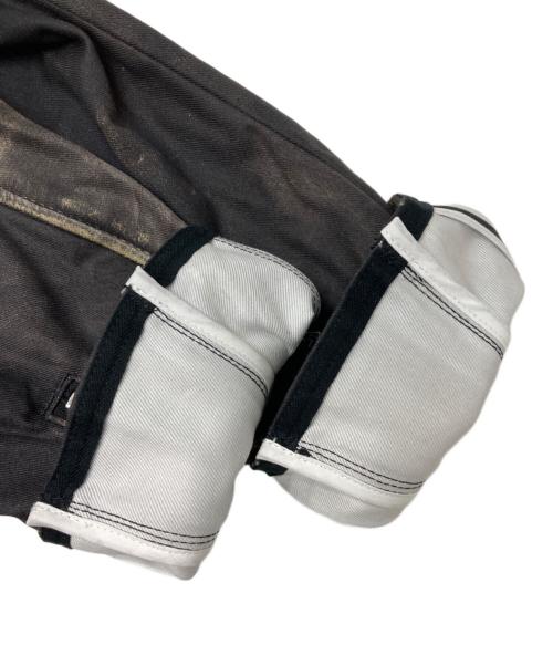 eYe COMME des GARCONS JUNYAWATANABE MAN（アイ コム デ ギャルソン ジュンヤ ワタナベ マン）eYe COMME des GARCONS JUNYAWATANABE MAN (アイ コム デ ギャルソン ジュンヤ ワタナベ マン) BerBerJin (ベンベルジン) 転写プリントライダースジャケット ブラック サイズ:Lの古着・服飾アイテム