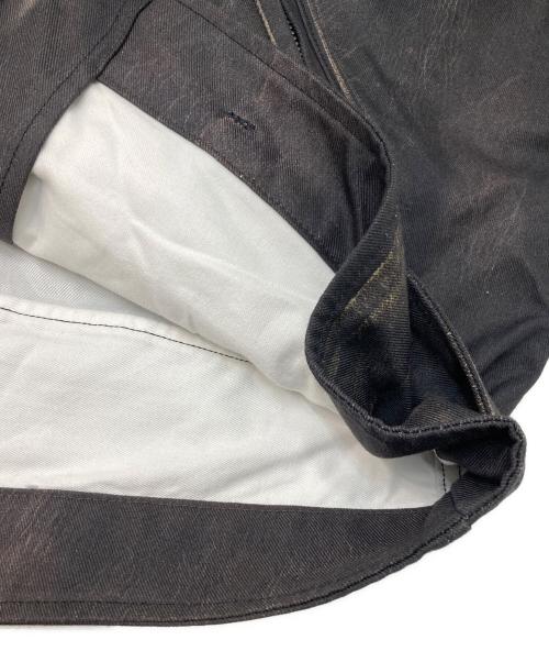 eYe COMME des GARCONS JUNYAWATANABE MAN（アイ コム デ ギャルソン ジュンヤ ワタナベ マン）eYe COMME des GARCONS JUNYAWATANABE MAN (アイ コム デ ギャルソン ジュンヤ ワタナベ マン) BerBerJin (ベンベルジン) 転写プリントライダースジャケット ブラック サイズ:Lの古着・服飾アイテム