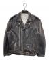 eYe COMME des GARCONS JUNYAWATANABE MAN（アイ コム デ ギャルソン ジュンヤ ワタナベ マン）の古着「転写プリントライダースジャケット」｜ブラック