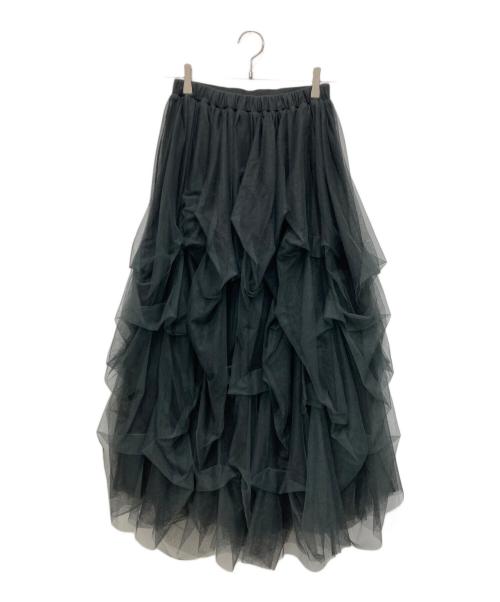Belle vintage（ベル ヴィンテージ）Belle vintage (ベル ヴィンテージ) Carrie ボリュームチュールスカート グレー サイズ:FREEの古着・服飾アイテム
