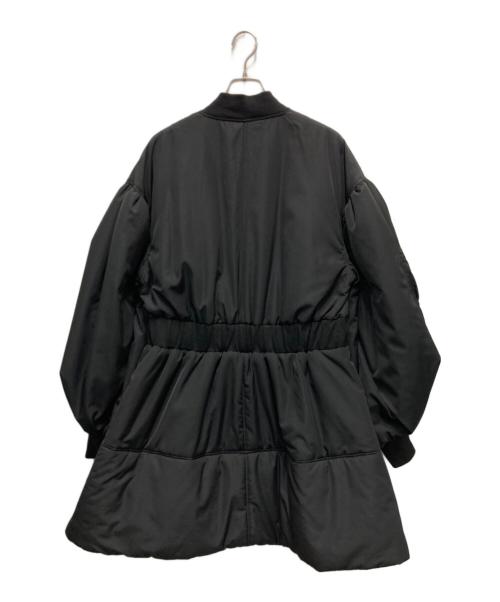 J1U by LA BELLE ETUDE（ジユウバイラベルエチュード）J1U by LA BELLE ETUDE (ジユウバイラベルエチュード) パッファーボリュームAラインミドルコート ブラック サイズ:FREEの古着・服飾アイテム