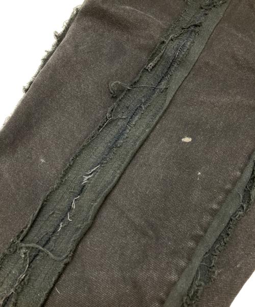 M.Y.O.B. NYC（エムワイオービー ニューヨークシティ）M.Y.O.B. NYC (エムワイオービー ニューヨークシティ) デストロイ加工 ボンテージデニムパンツ ブラック サイズ:FREEの古着・服飾アイテム