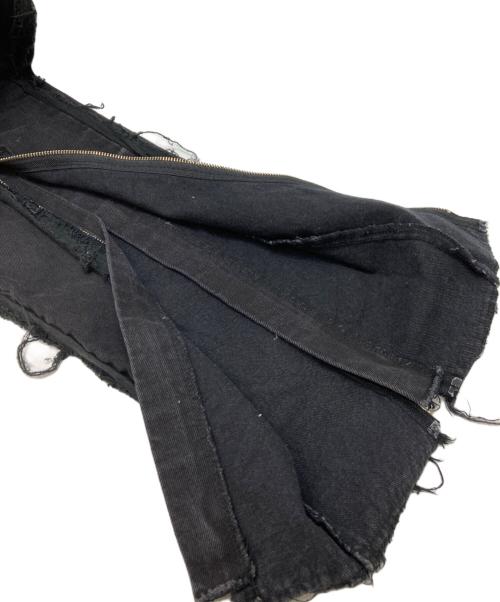 M.Y.O.B. NYC（エムワイオービー ニューヨークシティ）M.Y.O.B. NYC (エムワイオービー ニューヨークシティ) デストロイ加工 ボンテージデニムパンツ ブラック サイズ:FREEの古着・服飾アイテム