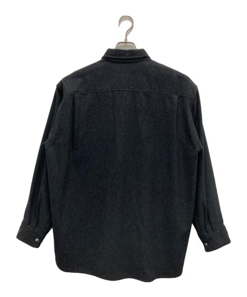 THE NORTH FACE（ザ ノース フェイス）THE NORTH FACE (ザ ノース フェイス) ロングスリーブウッドランドウールシャツ チャコールグレー サイズ:Lの古着・服飾アイテム