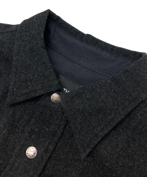 THE NORTH FACE（ザ ノース フェイス）THE NORTH FACE (ザ ノース フェイス) ロングスリーブウッドランドウールシャツ チャコールグレー サイズ:Lの古着・服飾アイテム