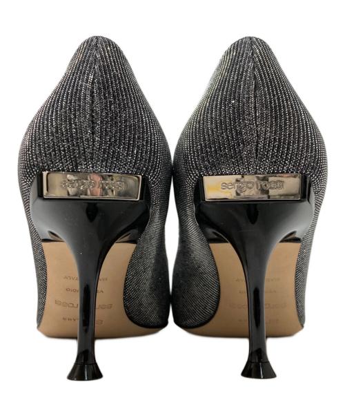 sergio rossi（セルジオロッシ）sergio rossi (セルジオロッシ) ポインテッドトゥヒールパンプス シルバー サイズ:35の古着・服飾アイテム