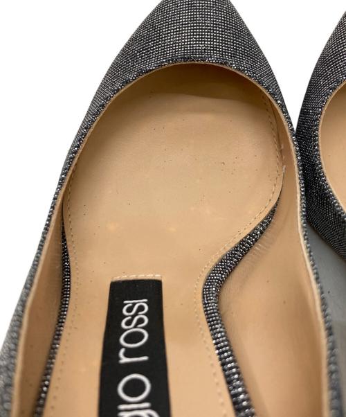 sergio rossi（セルジオロッシ）sergio rossi (セルジオロッシ) ポインテッドトゥヒールパンプス シルバー サイズ:35の古着・服飾アイテム