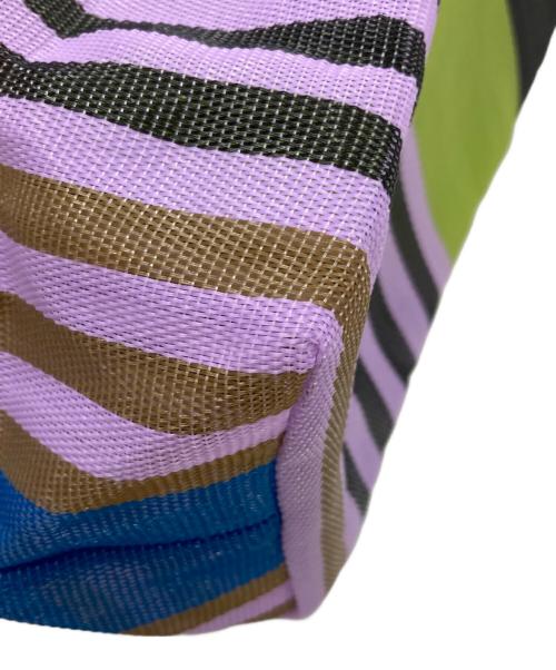 MARNI（マルニ）MARNI (マルニ) フラワーカフェメッシュハンドバッグ マルチカラーの古着・服飾アイテム