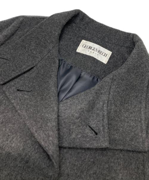 GEORGES RECH（ジョルジュレッシュ）GEORGES RECH (ジョルジュレッシュ) スーパー100ミドルスタンドカラーコート グレー サイズ:36の古着・服飾アイテム