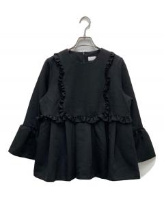 中古・古着通販】yori (ヨリ) バックフリルブラウス ホワイト サイズ