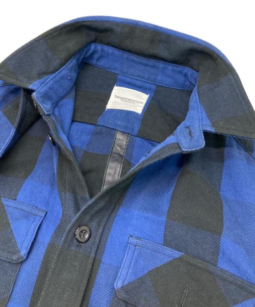 TAKAHIROMIYASHITA TheSoloIst.（タカヒロミヤシタ ザソロイスト）TAKAHIROMIYASHITA TheSoloIst. (タカヒロミヤシタ ザソロイスト) balloon sleeve CPO jacket ブルー×ブラック サイズ:46の古着・服飾アイテム