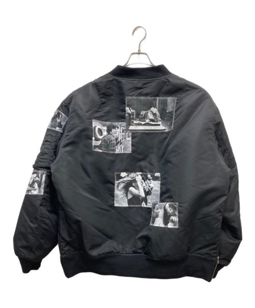 TAKAHIROMIYASHITA TheSoloIst.（タカヒロミヤシタ ザソロイスト）TAKAHIROMIYASHITA TheSoloIst. (タカヒロミヤシタ ザソロイスト) フォトコラージュオーバサイズドボマーブルゾン ブラック サイズ:48の古着・服飾アイテム