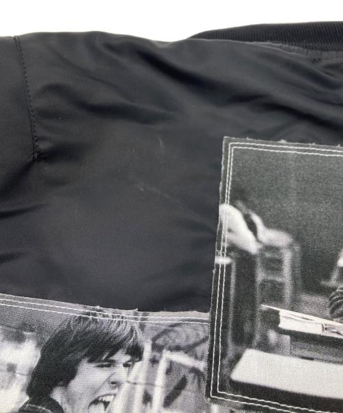 TAKAHIROMIYASHITA TheSoloIst.（タカヒロミヤシタ ザソロイスト）TAKAHIROMIYASHITA TheSoloIst. (タカヒロミヤシタ ザソロイスト) フォトコラージュオーバサイズドボマーブルゾン ブラック サイズ:48の古着・服飾アイテム