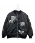 TAKAHIROMIYASHITA TheSoloIst.（タカヒロミヤシタ ザソロイスト）の古着「フォトコラージュオーバサイズドボマーブルゾン」｜ブラック