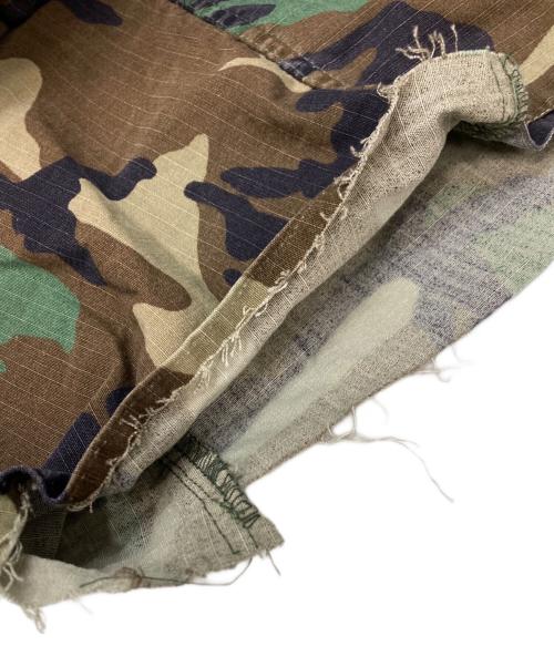 JOSHUA JAMAL（ジョシュア ジャマル）JOSHUA JAMAL (ジョシュア ジャマル) 迷彩 ダメージ 加工 カットオフハーフパンツ オリーブ サイズ:Lの古着・服飾アイテム