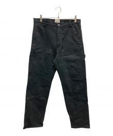 Great Land（グレートランド）の古着「ダブルニーペインターパンツ」｜ブラック