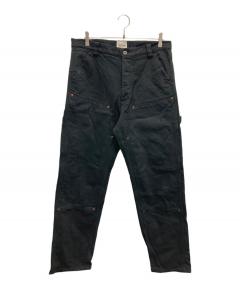 used☆アイアンハート☆ダブルニー☆ダックパンツ☆28☆黒 中古・古着通販】IRON HEART (アイアンハート) HEAVY DUCK DOUBLE KNEE