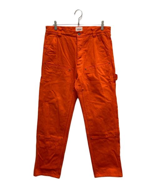 Great Land（グレートランド）Great Land (グレートランド) ダブルニーペインターパンツ オレンジ サイズ:36inの古着・服飾アイテム