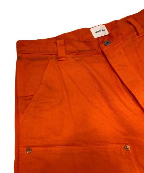 Great Land（グレートランド）Great Land (グレートランド) ダブルニーペインターパンツ オレンジ サイズ:36inの古着・服飾アイテム