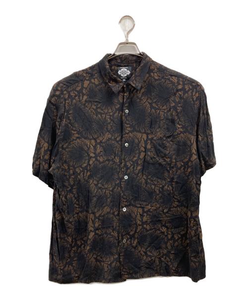 Gakkin（ガッキン）Gakkin (ガッキン) BUDSPOOL (バッズプール) 松煙墨 HAWAIIAN SHIRT ブラウン サイズ:XXXLの古着・服飾アイテム