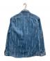 Supreme (シュプリーム) LOGO STRIPE JAGUARD DENIM SHIRT インディゴ サイズ:L：10000円