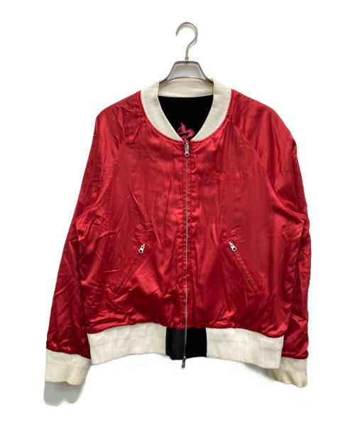 DARKR8M（ダークルーム）DARKR8M (ダークルーム) スーベニアオフィシャル ジャケット ブラック×レッド サイズ:XLの古着・服飾アイテム