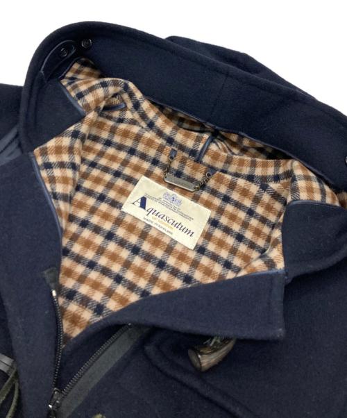 Aquascutum（アクアスキュータム）Aquascutum (アクアスキュータム) ダッフルコート ネイビー サイズ:不明（実寸参照）の古着・服飾アイテム