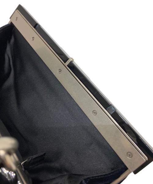 Yves Saint Laurent（イヴサンローラン）Yves Saint Laurent (イヴサンローラン) ベロアハンドバッグ ネイビーの古着・服飾アイテム