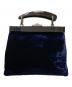 Yves Saint Laurent (イヴサンローラン) ベロアハンドバッグ ネイビー：45000円