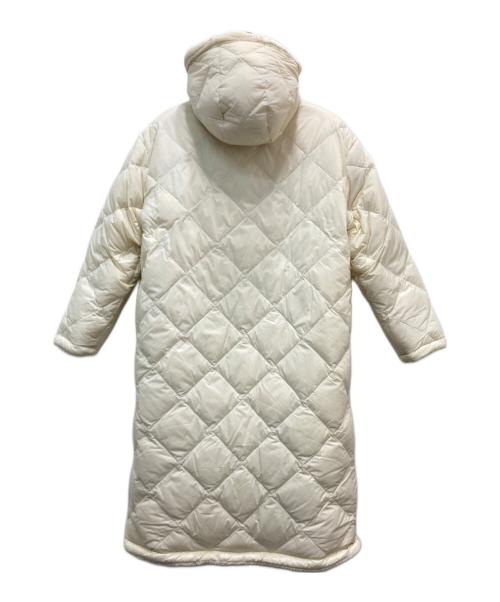 TAION（タイオン）TAION (タイオン) NOLLEY'S (ノーリーズ) ボアキルトリバーシブルロングダウンコート アイボリー サイズ:不明（実寸参照）の古着・服飾アイテム