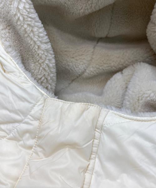 TAION（タイオン）TAION (タイオン) NOLLEY'S (ノーリーズ) ボアキルトリバーシブルロングダウンコート アイボリー サイズ:不明（実寸参照）の古着・服飾アイテム