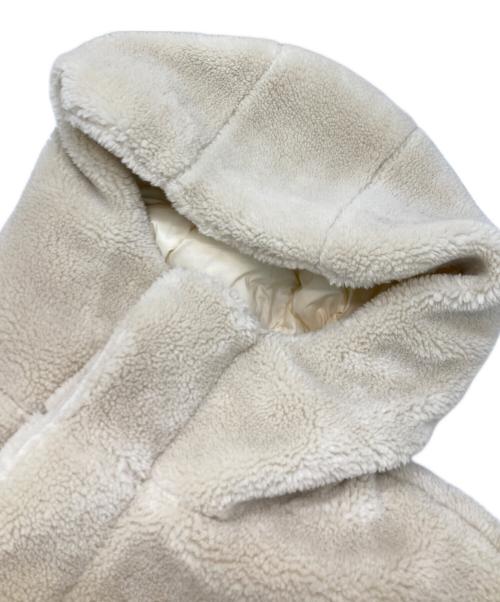 TAION（タイオン）TAION (タイオン) NOLLEY'S (ノーリーズ) ボアキルトリバーシブルロングダウンコート アイボリー サイズ:不明（実寸参照）の古着・服飾アイテム