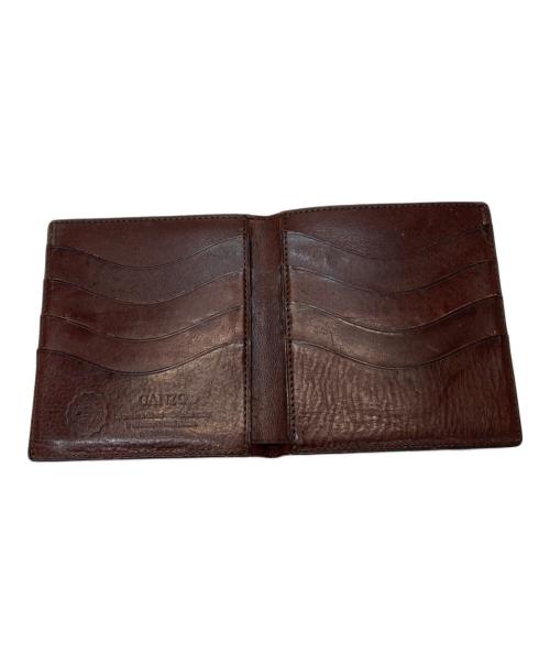 GANZO（ガンゾ）GANZO (ガンゾ) 折り畳みカードケース ブラウンの古着・服飾アイテム