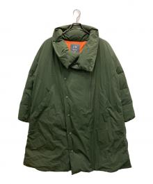 F/CE.×NANGA（エフシーイー×ナンガ）の古着「フライトスタンドダウンコート」｜グリーン
