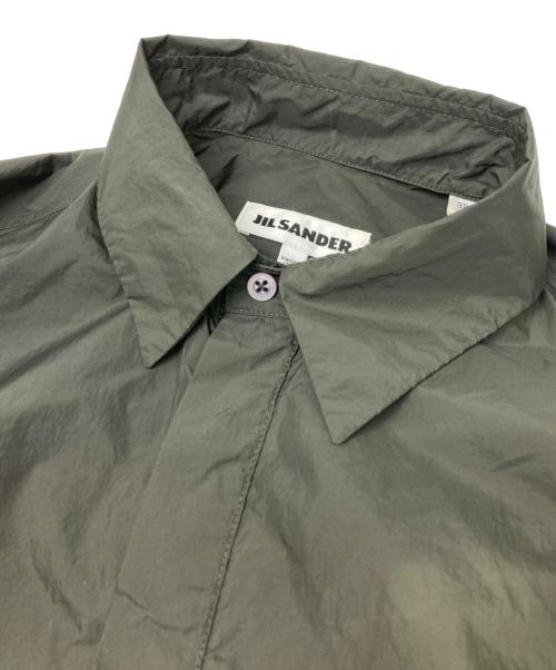 JIL SANDER（ジルサンダー）JIL SANDER (ジルサンダー) ビスコースロングシャツ オリーブ サイズ:38 未使用品の古着・服飾アイテム