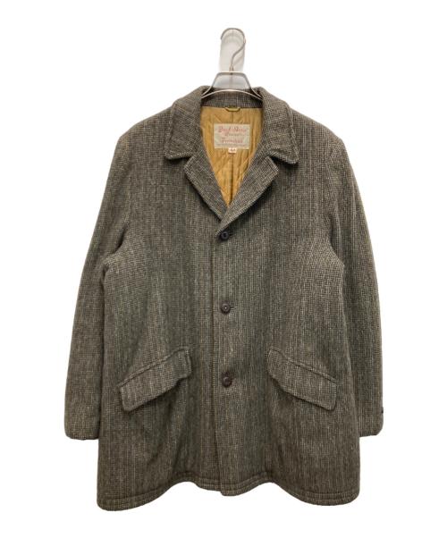 Buck Skein Brand（バックスキンブランド）Buck Skein BRAND (バックスキンブランド) ツイードコート グレー サイズ:44の古着・服飾アイテム