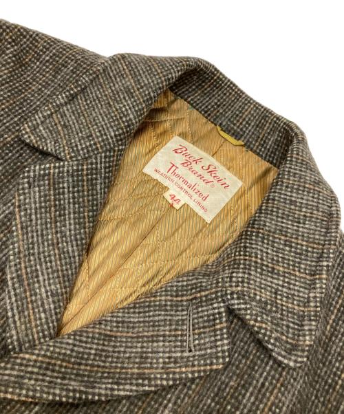 Buck Skein Brand（バックスキンブランド）Buck Skein BRAND (バックスキンブランド) ツイードコート グレー サイズ:44の古着・服飾アイテム
