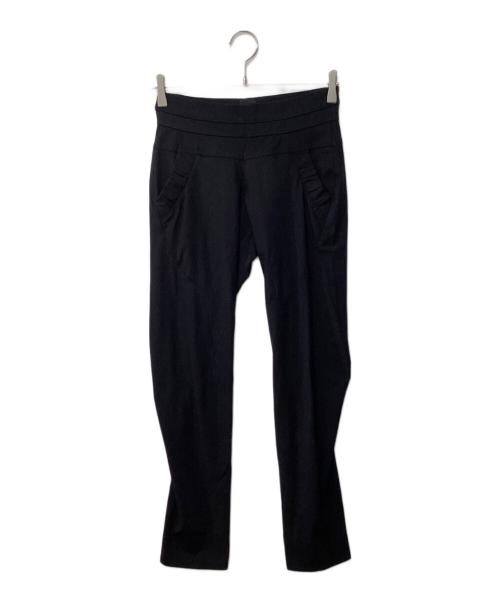 Sov.（ソブ）Sov. (ソブ) メリルハイテンションパンツ ブラック サイズ:38の古着・服飾アイテム