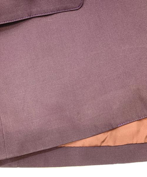 Jean Paul Gaultier FEMME（ジャンポールゴルチエ フェム）Jean Paul Gaultier FEMME (ジャンポールゴルチエ フェム) ウールセットアップ パープル サイズ:40の古着・服飾アイテム