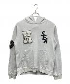 Hysteric Glamour×WIND AND SEAヒステリックグラマー×ウィンダンシー）の古着「21AW WDS HOODIE」｜グレー