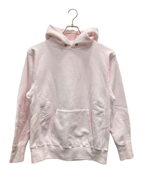 ATON（エイトン）ATON (エイトン) NATURAL GARMENT DYE URAKE HOODIE ピンク サイズ:04の古着・服飾アイテム