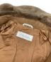 中古・古着 MaxMara (マックスマーラ) ウールカシミヤボア襟コート ブラウン サイズ:42：12000円