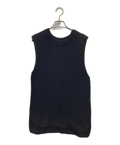 EVERYDAY I LIKE.（エヴリデイ アイ ライク）EVERYDAY I LIKE. (エヴリデイ アイ ライク) Polite ニット ベスト ブラック サイズ:不明（実寸参照）の古着・服飾アイテム