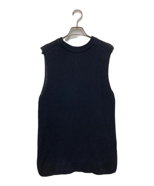 EVERYDAY I LIKE.（エヴリデイ アイ ライク）EVERYDAY I LIKE. (エヴリデイ アイ ライク) Polite ニット ベスト ブラック サイズ:不明（実寸参照）の古着・服飾アイテム