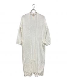 DEMYLEE（デミリー）の古着「ロングニットカーディガン」｜ホワイト