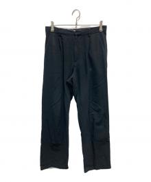 AURALEE（オーラリー）の古着「LIGHT COTTON WOOL VIYELLA SLACKS」｜ブラック