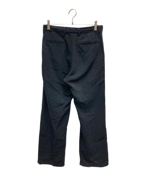 AURALEE（オーラリー）AURALEE (オーラリー) LIGHT COTTON WOOL VIYELLA SLACKS ブラック サイズ:3の古着・服飾アイテム