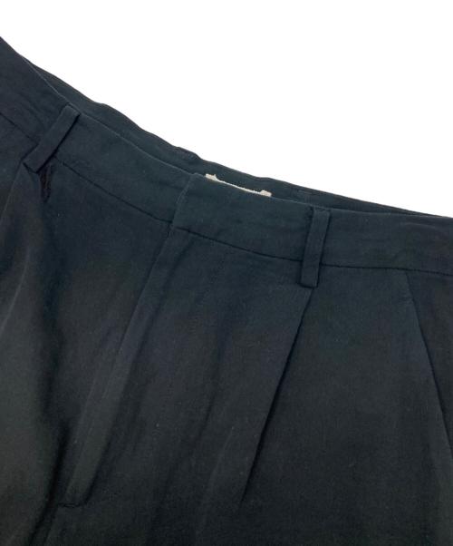 AURALEE（オーラリー）AURALEE (オーラリー) LIGHT COTTON WOOL VIYELLA SLACKS ブラック サイズ:3の古着・服飾アイテム