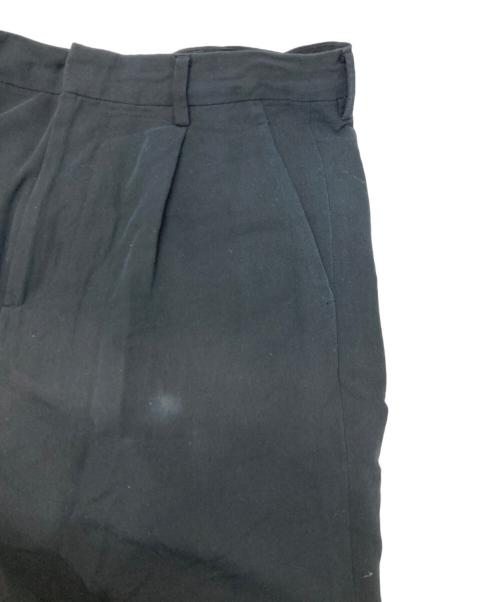 AURALEE（オーラリー）AURALEE (オーラリー) LIGHT COTTON WOOL VIYELLA SLACKS ブラック サイズ:3の古着・服飾アイテム