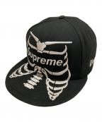 SUPREMEシュプリーム）の古着「Bones Box Logo New Era cap」｜ブラック